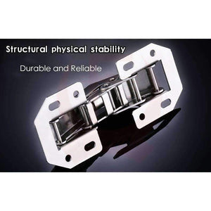 Planet Gates 10PCS KAK 90 Degree Cabinet Hinges 3 Inch No-Drilling Hole Bridge Shaped Spring Frog Hinge Cupboard Door Furniture Hardware