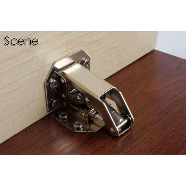 Planet Gates 10PCS KAK 90 Degree Cabinet Hinges 3 Inch No-Drilling Hole Bridge Shaped Spring Frog Hinge Cupboard Door Furniture Hardware