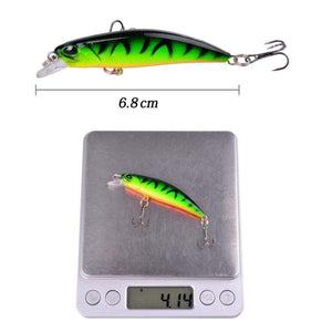 Planet Gates 10pcs Laser Slow Minnow Fishing Lure Set 4g 7cm Wobblers Crankbaits Isca Artificial Hard Bait Carp Mini Fishing Lures Pesca