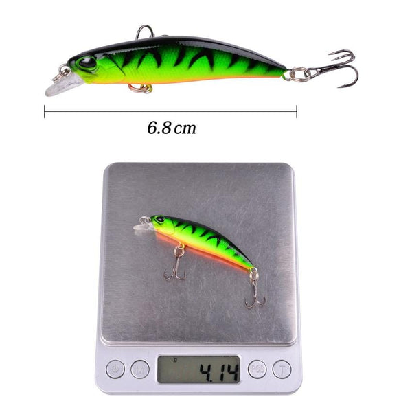 Planet Gates 10pcs Laser Slow Minnow Fishing Lure Set 4g 7cm Wobblers Crankbaits Isca Artificial Hard Bait Carp Mini Fishing Lures Pesca