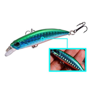 Planet Gates 10pcs Laser Slow Minnow Fishing Lure Set 4g 7cm Wobblers Crankbaits Isca Artificial Hard Bait Carp Mini Fishing Lures Pesca