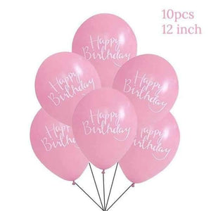 Planet Gates 10pcs Latex Balloon 2 1pcs Unicorn Party Pink Tablecloths Kids Birthday Party Decorations Table Cover Baby Shower Unicornio Party Supplies