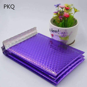 Planet Gates 10pcs/lot 29*23cm/18*23cm High quality Waterproof Purple metal Bubble Envelope Mailing Bags,mail and shipping supplies