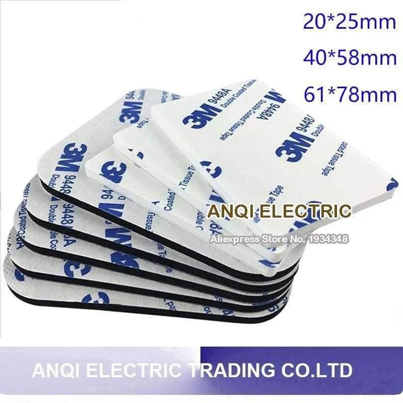Planet Gates 10PCS/lot 3M Strong Double Sided Adhesive Acrylic Foam Tape Two Sides Mounting Sticky Tape Black 78mm*61mm*3mm/40mm*58mm*3mm