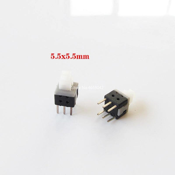 Planet Gates 10PCS/LOT 5.8x5.8 7x7 8x8 8.5x8.5mm Self Locking / UNlock Push Tactile Power Micro Switch 6 Pin Button Switches