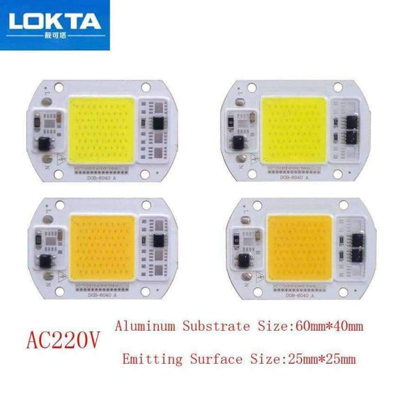 Planet Gates 10PCS/LOT COB LED Lamp Chip  15W 25W LED COB Bulb Lamp 220V Smart IC Driver Cold Warm White LED Spotlight Floodlight Chip