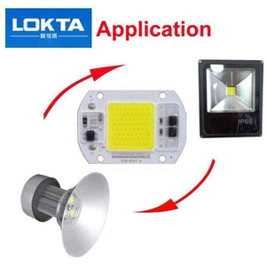 Planet Gates 10PCS/LOT COB LED Lamp Chip  15W 25W LED COB Bulb Lamp 220V Smart IC Driver Cold Warm White LED Spotlight Floodlight Chip