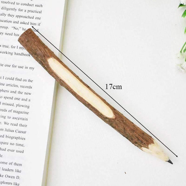 Planet Gates 10pcs/lot Creative Tree Bark Pencil Cute Kawaii Wooden Pens For Kids Writing Gift School Supplies