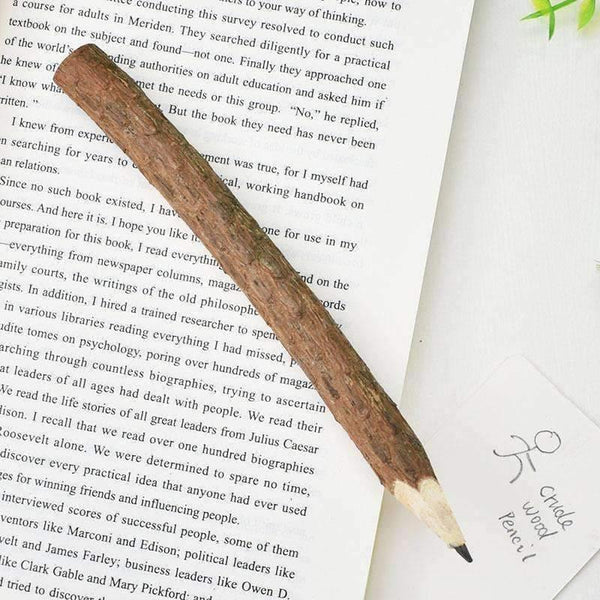 Planet Gates 10pcs/lot Creative Tree Bark Pencil Cute Kawaii Wooden Pens For Kids Writing Gift School Supplies