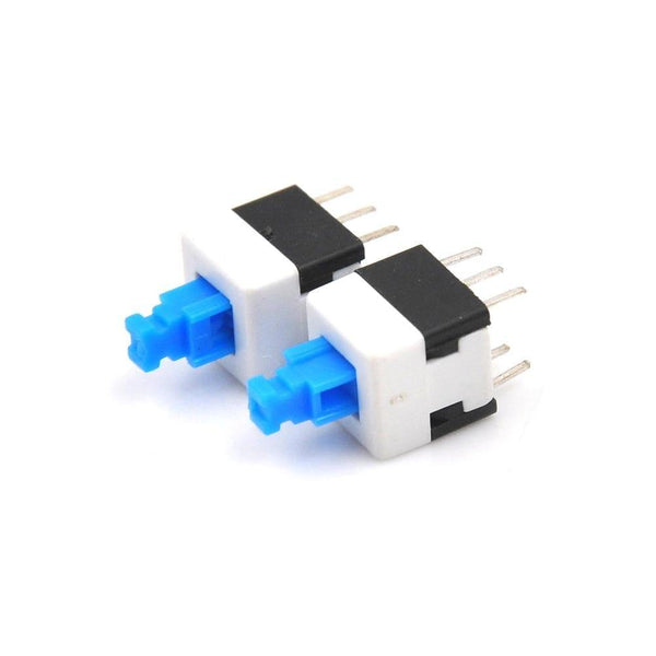 Planet Gates 10PCS/Lot High Quality Electronic 8*8mm 6Pin Push Tactile Power Micro Switch Self Lock On/Off Button Latching Switch