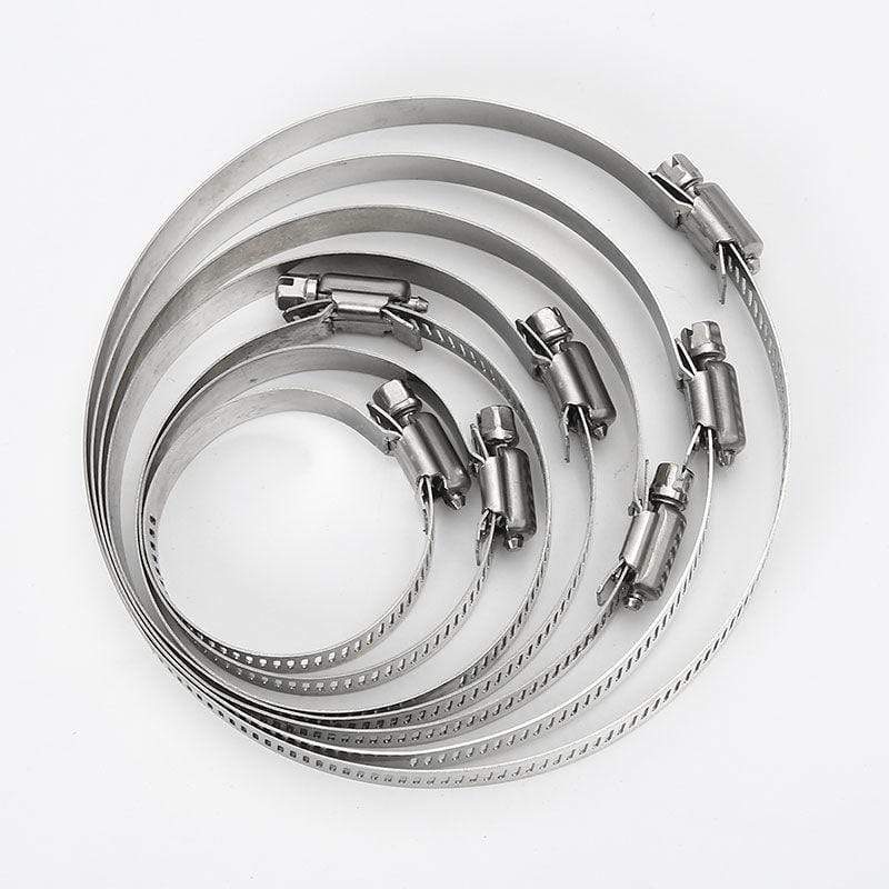 Planet Gates 10pcs/Lot High Quality Screw Worm Drive Hose Clamp 304 Stainless Steel Hose Hoop Pipe Clamp Clip