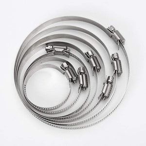 Planet Gates 10pcs/Lot High Quality Screw Worm Drive Hose Clamp 304 Stainless Steel Hose Hoop Pipe Clamp Clip