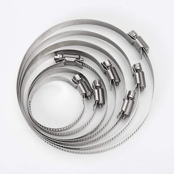 Planet Gates 10pcs/Lot High Quality Screw Worm Drive Hose Clamp 304 Stainless Steel Hose Hoop Pipe Clamp Clip