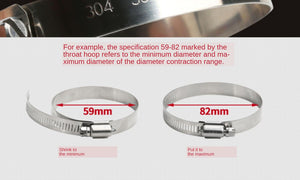 Planet Gates 10pcs/Lot High Quality Screw Worm Drive Hose Clamp 304 Stainless Steel Hose Hoop Pipe Clamp Clip