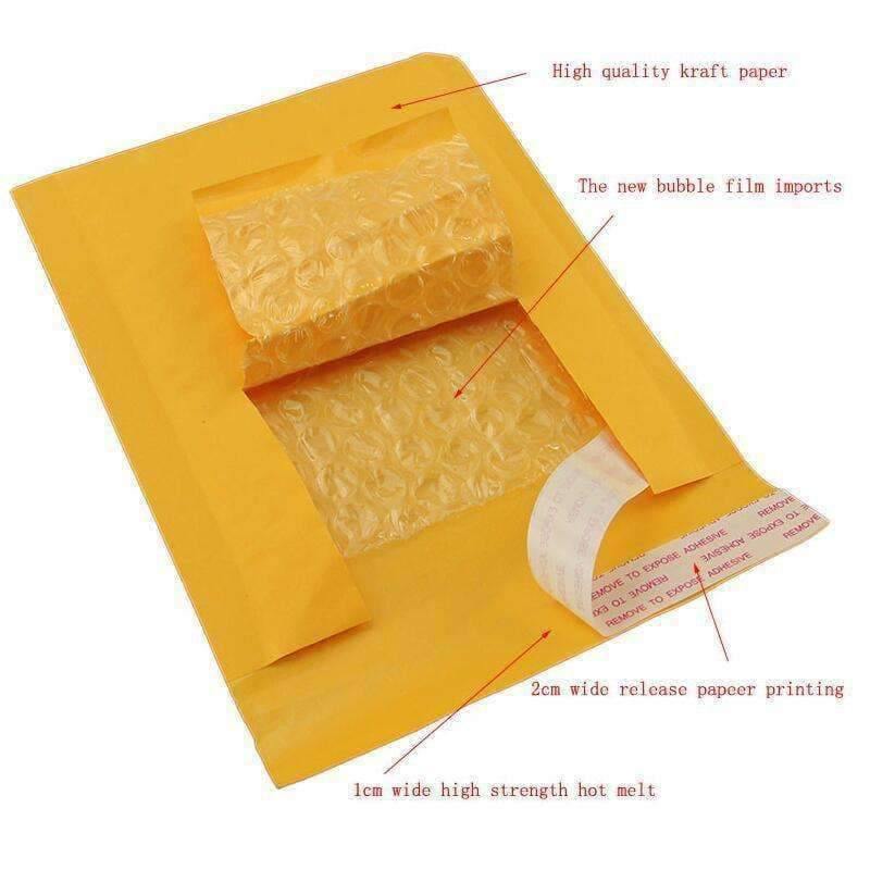 Planet Gates 10Pcs/Lot Kraft Bubble Mailing Envelope Bags   Courier Bags Waterproof Packaging  Bubble Mailers Padded Envelopes Bag