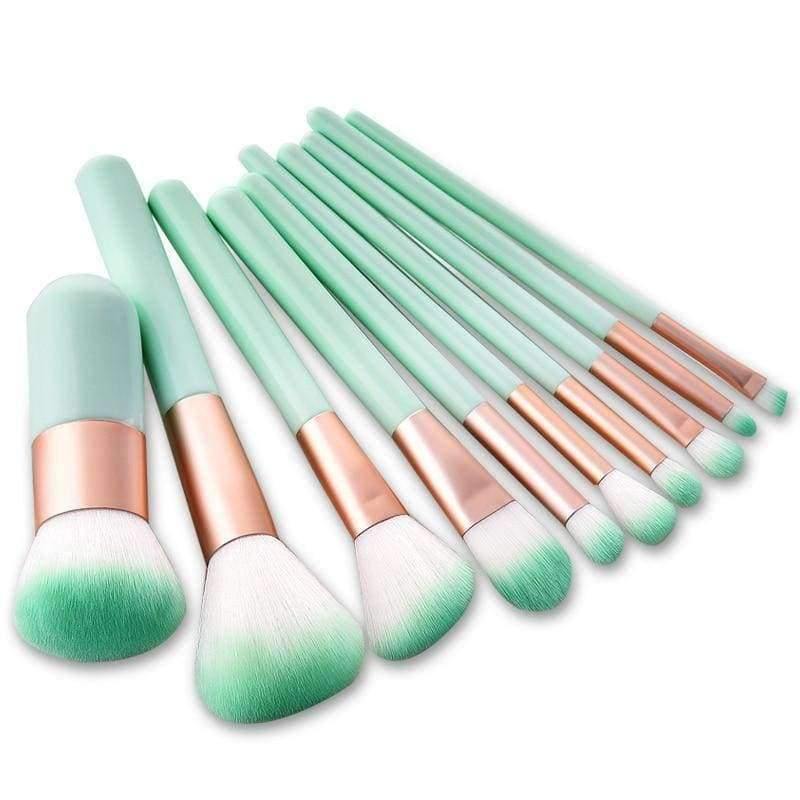 Planet Gates 10pcs/lot Makeup Brush Tools Face Eyeshadow Foundation Make Up Brushes Beauty Set Blush Professional Kit Brand New Hot Selling