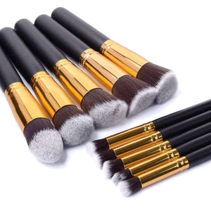 Planet Gates 10pcs/lot Makeup Brush Tools Face Eyeshadow Foundation Make Up Brushes Beauty Set Blush Professional Kit Brand New Hot Selling