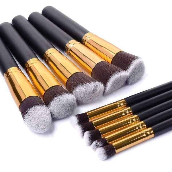 Planet Gates 10pcs/lot Makeup Brush Tools Face Eyeshadow Foundation Make Up Brushes Beauty Set Blush Professional Kit Brand New Hot Selling