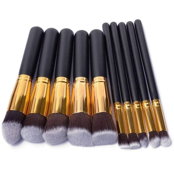 Planet Gates 10pcs/lot Makeup Brush Tools Face Eyeshadow Foundation Make Up Brushes Beauty Set Blush Professional Kit Brand New Hot Selling