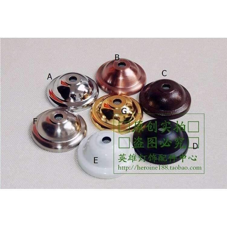 Planet Gates (10pcs/lot) metal cover cap pendant light base hardware Ceiling Canopy, Wall Sconce Mount, Vintage Pendant Lighting accessories