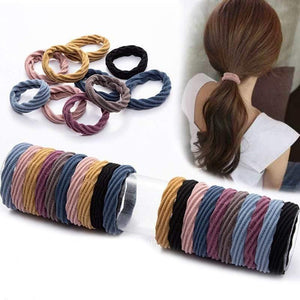 10Pcs/Lot New High Elastic Basic Rubber Bands Simple Hairband Girls Headwear Solid Color Headband Fashion Women Hair Accessories