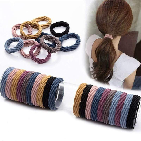 10Pcs/Lot New High Elastic Basic Rubber Bands Simple Hairband Girls Headwear Solid Color Headband Fashion Women Hair Accessories