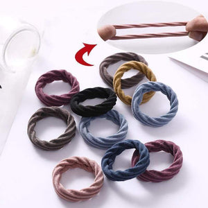 10Pcs/Lot New High Elastic Basic Rubber Bands Simple Hairband Girls Headwear Solid Color Headband Fashion Women Hair Accessories