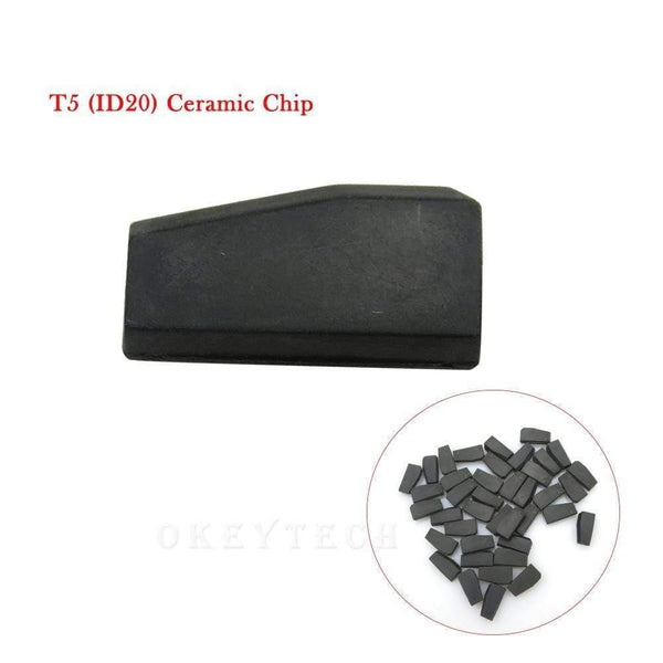 Planet Gates 10pcs/lot New ID T5-20 Transponder Chip Blank Carbon T5 Cloneable Chip for Car Key Cemamic T5 Chip