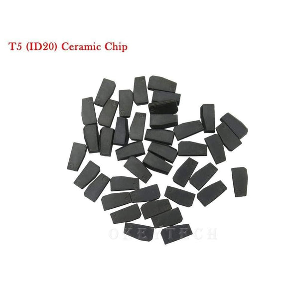 Planet Gates 10pcs/lot New ID T5-20 Transponder Chip Blank Carbon T5 Cloneable Chip for Car Key Cemamic T5 Chip