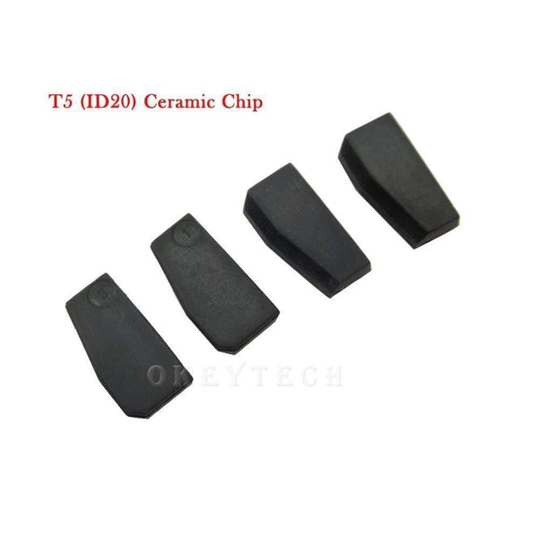 Planet Gates 10pcs/lot New ID T5-20 Transponder Chip Blank Carbon T5 Cloneable Chip for Car Key Cemamic T5 Chip