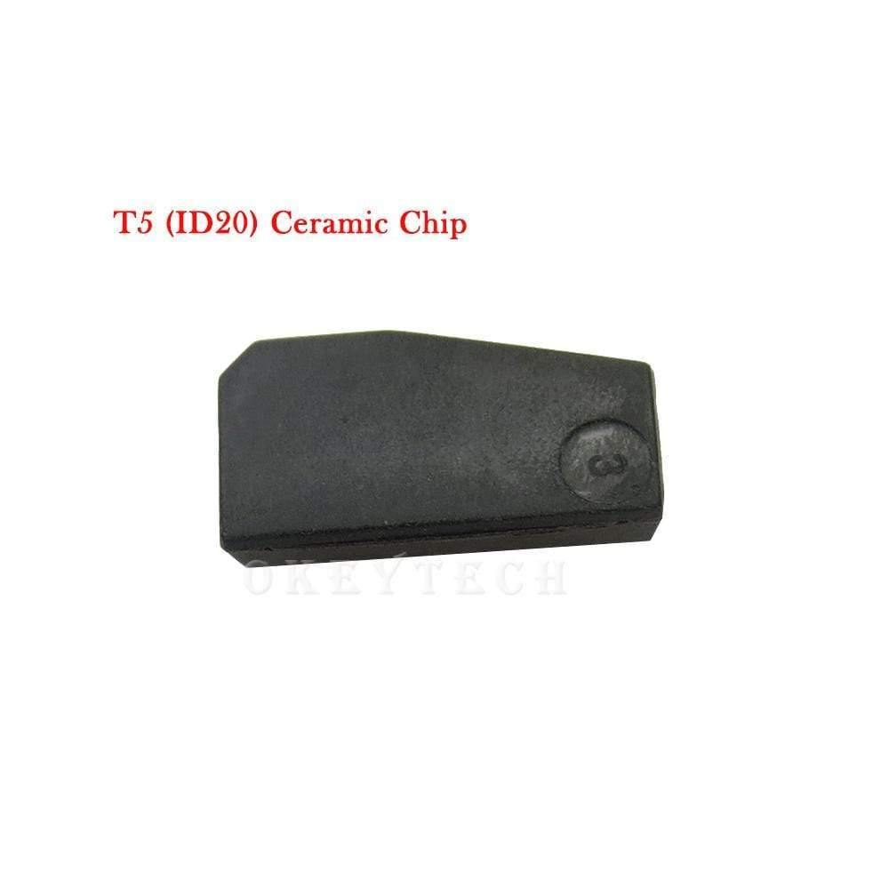 Planet Gates 10pcs/lot New ID T5-20 Transponder Chip Blank Carbon T5 Cloneable Chip for Car Key Cemamic T5 Chip