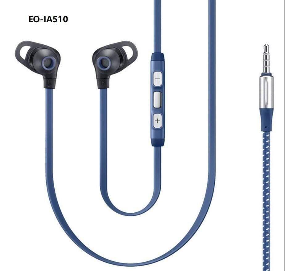 Planet Gates 10pcs/lot Newest Earphone EO-IA510 Headsets with Microphon 3.5mm In-Ear Wired Original Earphone for Samsung Galaxy S8 S9 S9 Plus (blue)