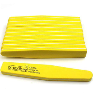 Planet Gates 10pcs/lot Rhombus Double Side Nail files buffer 100/180 Polishing Grinding Manicure Pedicure Nail Buffers File Tools