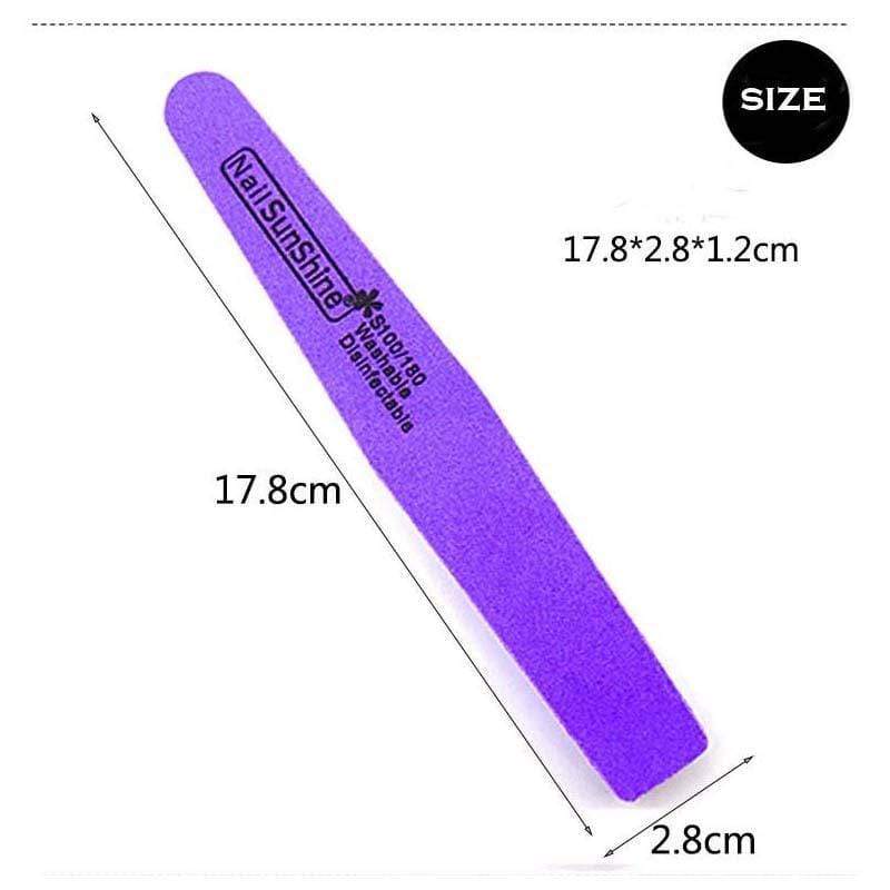 Planet Gates 10pcs/lot Rhombus Double Side Nail files buffer 100/180 Polishing Grinding Manicure Pedicure Nail Buffers File Tools