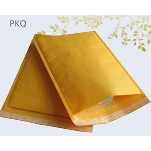 Planet Gates 10pcs/lot Small Kraft Paper Bubble Bags Mailers Padded Shipping Yellow Envelope Mailing Bag Business Supplies
