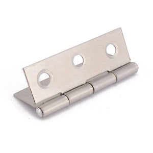 10pcs/lot Stainless Steel Hinge Square Door Hinges For Wooden Cabinet Drawer Jewellery Box Furniture Hardware