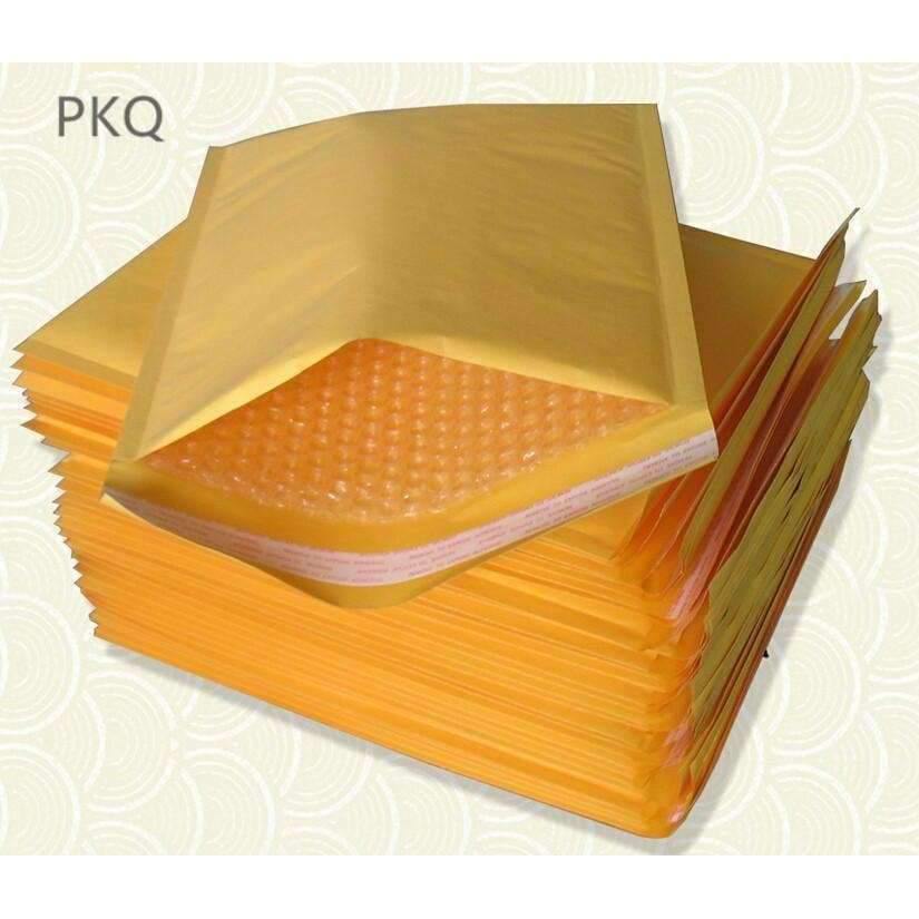 Planet Gates 10pcs/lot Yellow Bubble Mailing Envelope bags Mailers Padded Shipping Envelope With Bubble Mailing Bag Business Supplies 7 sizes