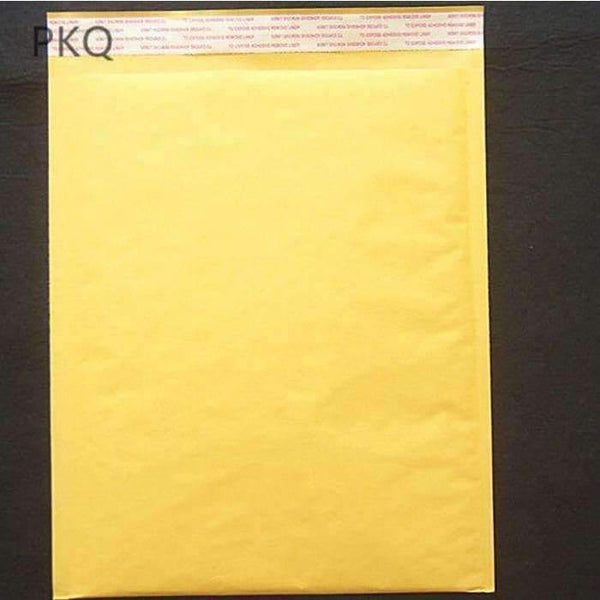 Planet Gates 10pcs/lot Yellow Kraft Bubble Mailers Padded Envelopes Shipping Bag Bubble Mailer Bags Self Seal Business Courier Bags Supplies