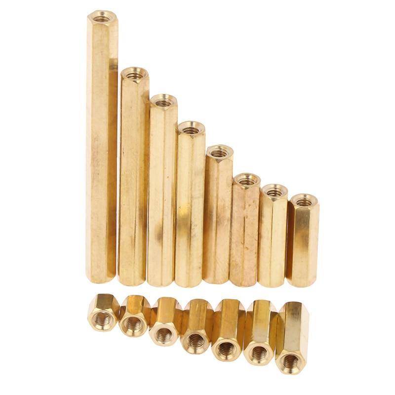 10Pcs M3 Hex Nut Spacing Screw Female Brass Threaded Pillar PCB Motherboard Standoff Spacer 5-50MM