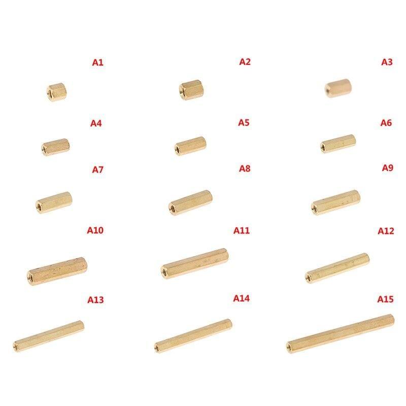 10Pcs M3 Hex Nut Spacing Screw Female Brass Threaded Pillar PCB Motherboard Standoff Spacer 5-50MM