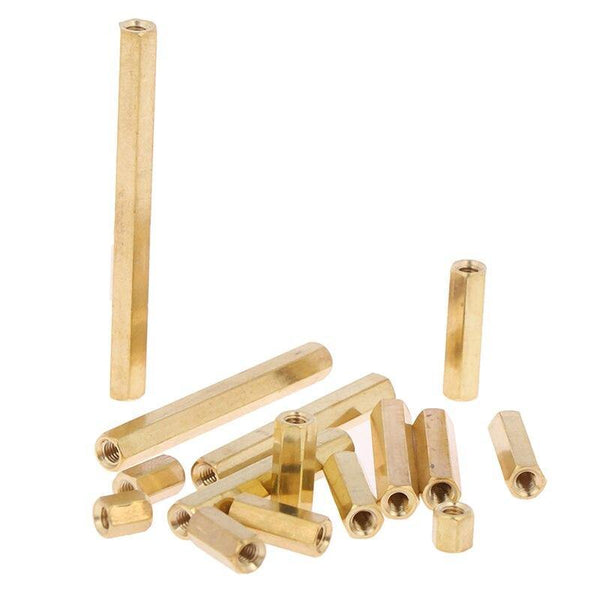 10Pcs M3 Hex Nut Spacing Screw Female Brass Threaded Pillar PCB Motherboard Standoff Spacer 5-50MM