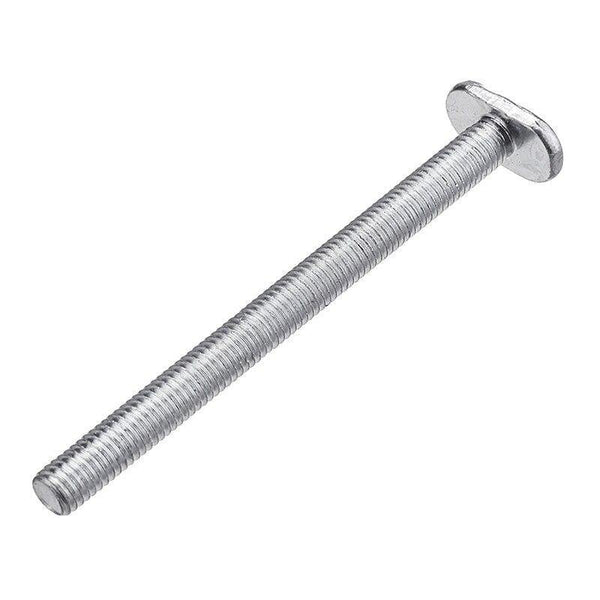 10Pcs M8X100Mm T-Nut Sliding Screws For 30 Series Miter Track T-Slot Woodworking Tool (silver)
