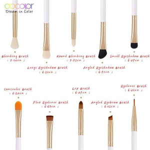 Planet Gates 10PCS Makeup Brushes Eyeshadow Brush Set Eyebrow Eyeliner Lip Brushes  Beauty Essentials Cosmetic Brush Tools