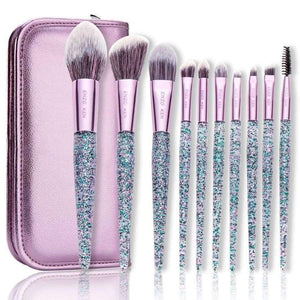 Planet Gates 10PCS Makeup Brushes Makeup Brushes w/ Case ENZO KEN 10Pcs/9pcs/8Pcs Foundation Blush Brush Powder Blending Makeup Brushes Set Professional