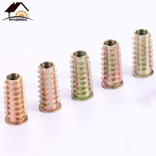 10Pcs Male Female Connector Nut Screw Wood Screws Hex Socket Kitchen Furniture Hardware Cabinet Bed Connectors Bolt