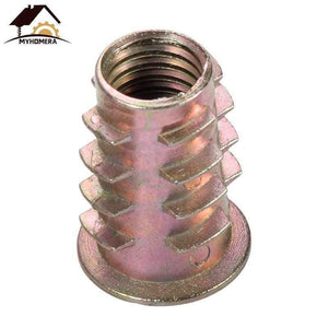 10Pcs Male Female Connector Nut Screw Wood Screws Hex Socket Kitchen Furniture Hardware Cabinet Bed Connectors Bolt