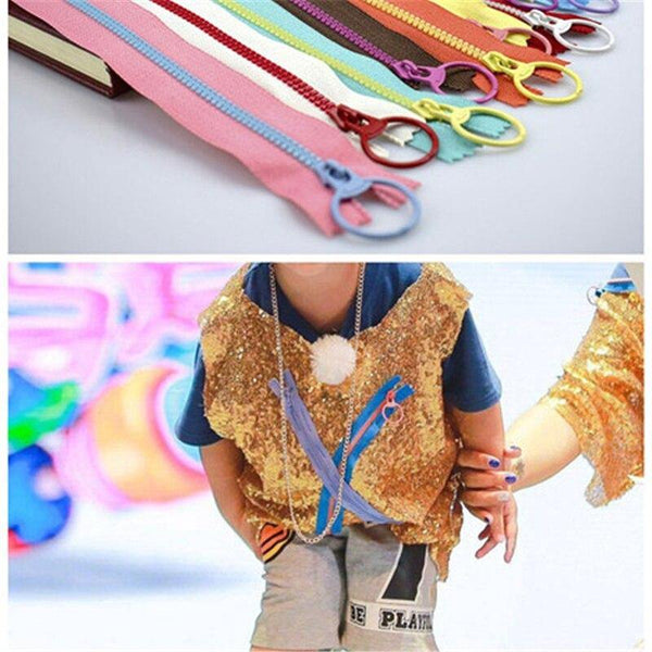 Planet Gates 10Pcs Meetee 15-40cm 3# Closed End Resin Zippers Pull Ring Zip Slider Head For Sewing Bags Wallet Purse Cloth Accessories Crafts