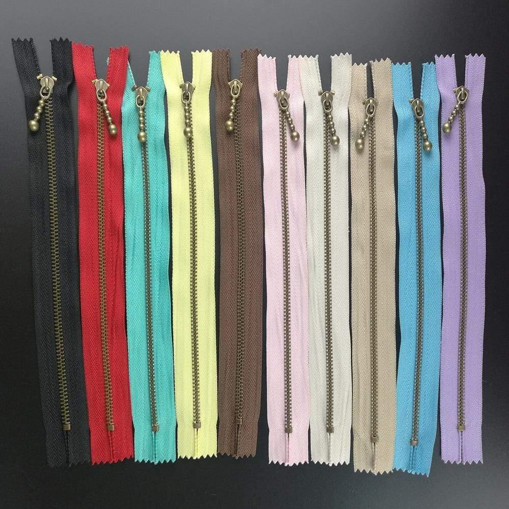 Planet Gates 10pcs Metal Nylon Coil Zippers DIY Tailor Sewing Tools Garment Accessories Cremalleras Costura 15cm/20cm Apparel Sewing Zippers