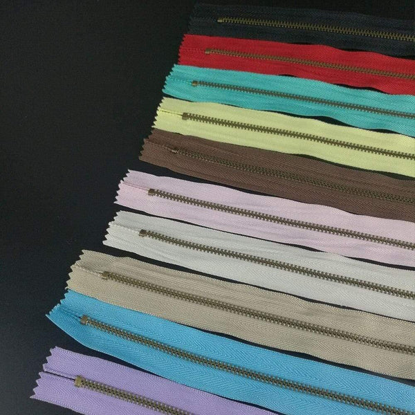 Planet Gates 10pcs Metal Nylon Coil Zippers DIY Tailor Sewing Tools Garment Accessories Cremalleras Costura 15cm/20cm Apparel Sewing Zippers