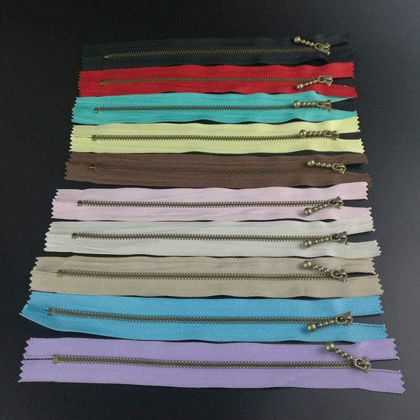 Planet Gates 10pcs Metal Nylon Coil Zippers DIY Tailor Sewing Tools Garment Accessories Cremalleras Costura 15cm/20cm Apparel Sewing Zippers